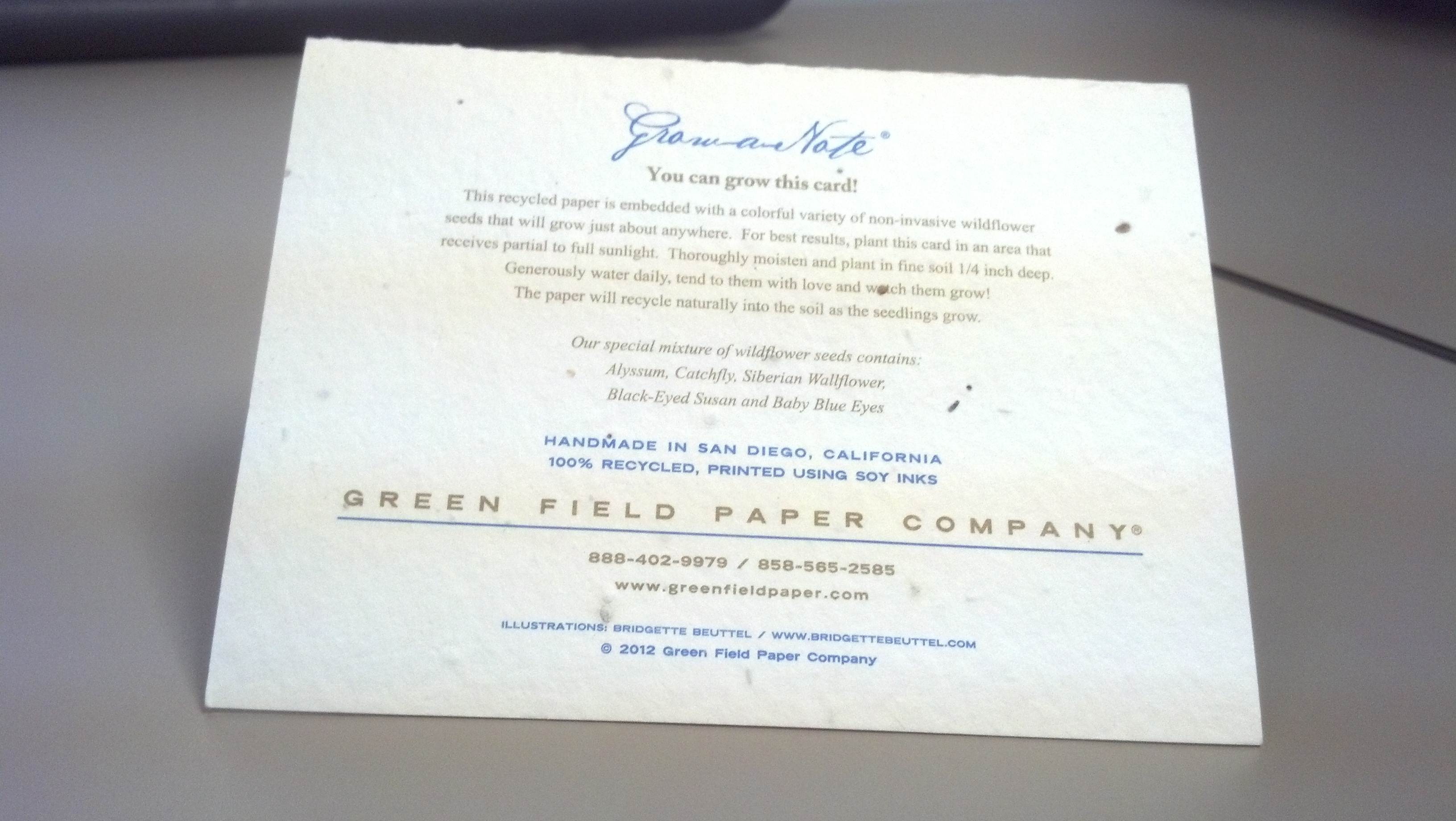 A card you can plant